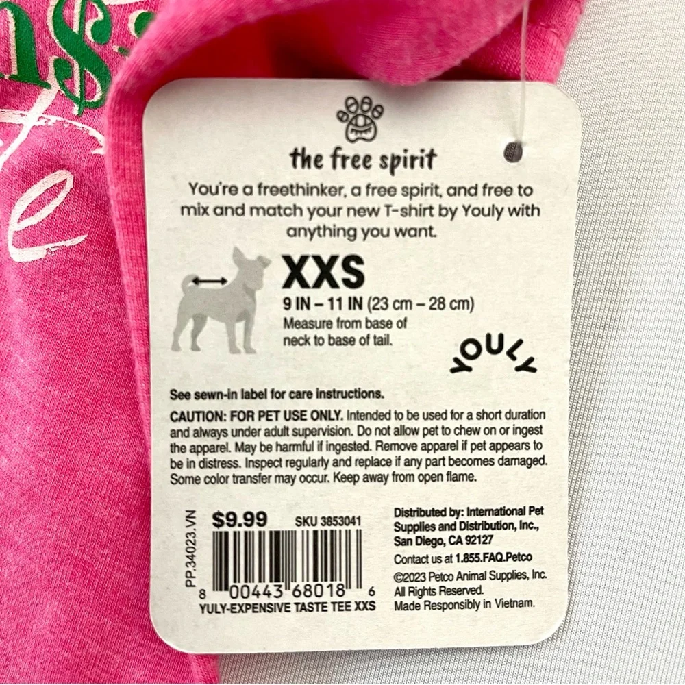 2 Youly Pullover Short Sleeve Stretchy Lightweight Doggie Tee Shirts SzXXS NWT